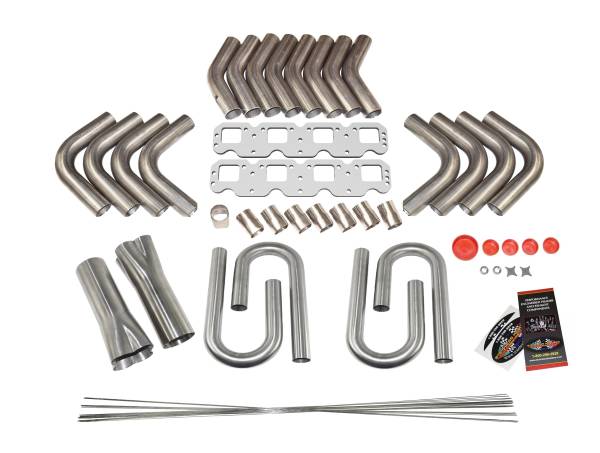 Custom Fender Exit Header Build Kit For F.H.O M2000 Hemi Heads