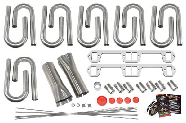 AMC 360/390/401 V8 Rect. Port Custom Header Build Kit