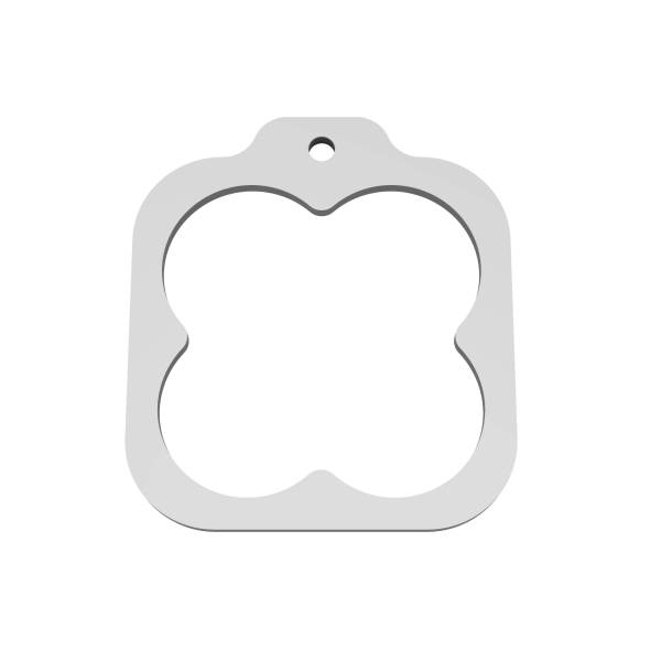 Stainless Quad-Tip Zoomie Hanger Flange