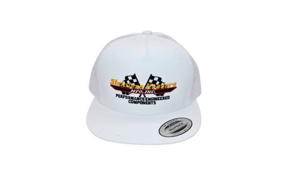 Stainless Headers Snapback- Stitch Logo White on White