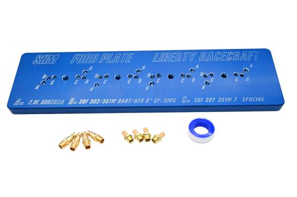 Custom Ford Header Welding Purge Plate