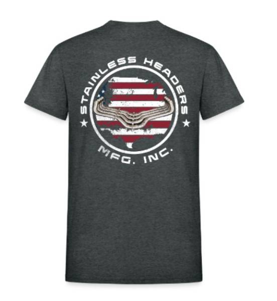 SHM All-American Zoomies T-Shirt- Dark Heather Gray Back