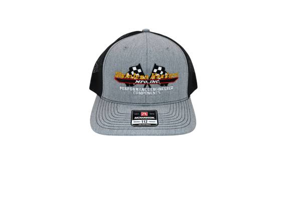 RETRO Stainless Headers Hat- Stitched Logo-Heather Gray on Black