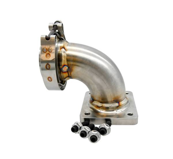 304 Stainless Steel T4 Turbo Elbow-Hardway-Billet Flange