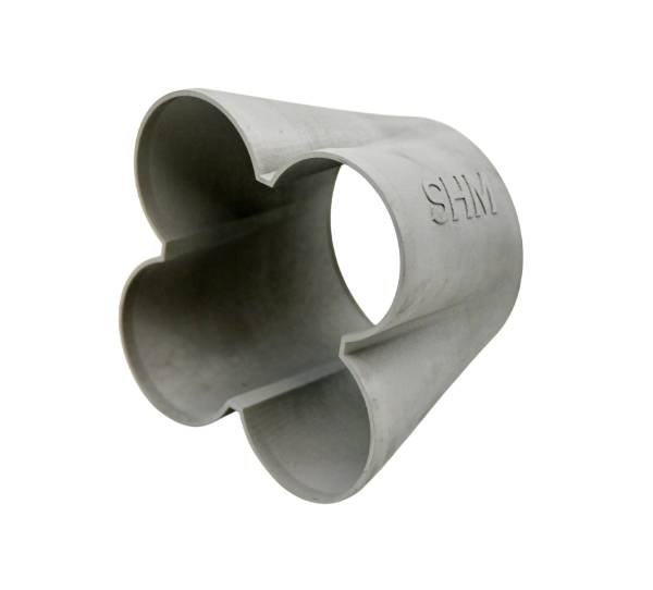 3D Printed 316 Stainless Steel Formed Turbo Collector: 2" Primary, 3 1/2" Exit