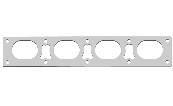 Fontana/MBR 526 Hemi Stainless Header Flange-Oval Port
