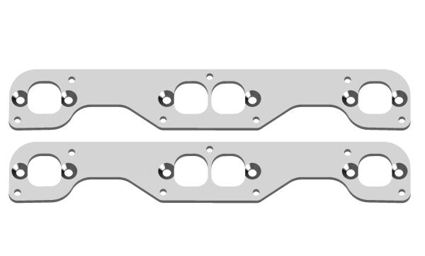 Small Block Chevy Hooker Pattern Adapter Plates- Stainless Steel; 23 Degree Heads