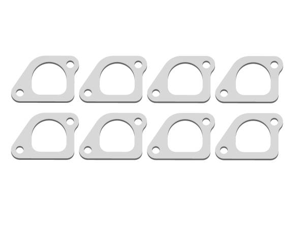 Single Port Stainless Header Flanges to fit Small Block Ford- 351c/400M/Clevor TrickFlow PowerPort 225 Heads (Set of 8)