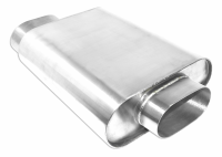 Aluminum Components- Oval - Performance Aluminum Oval Mufflers - Aluminum Oval Low Profile Mufflers
