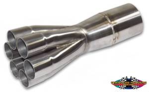 Stainless Headers - 1 1/2" Primary 6 into 1 Performance Merge Collector-16ga 321ss - Image 3