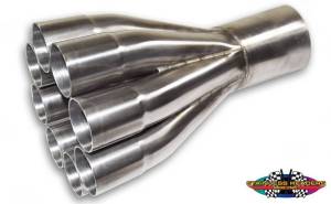 Stainless Headers - 2 1/8" Primary 8 into 1 Performance Merge Collector-16ga 321ss - Image 2