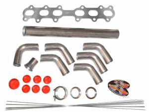 Stainless Headers - Toyota 2JZ-GTE Front Mount Turbo Manifold Build Kit - Image 1