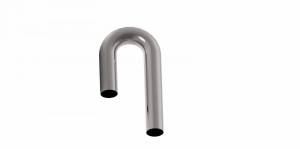 Stainless Headers - 2.375" OD x 180 Degree J-Bend x 3.0" CLR CP2 Titanium Mandrel Bend- 0.040" Thick - Image 1