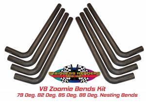 Mild Steel V8 Zoomie Bend Kit