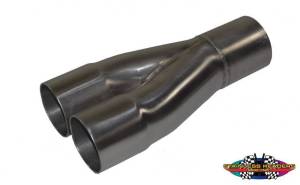 Stainless Headers - 1 1/2" Primary 2 into 1 Performance Merge Collector-16ga Mild Steel - Image 2