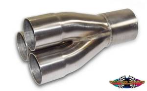 Stainless Headers - 1 3/4" Primary 3 into 1 Performance Merge Collector-16ga 304ss - Image 2