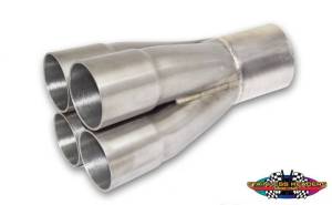Stainless Headers - 1 5/8" Primary 4 into 1 Performance Merge Collector-16ga 304ss - Image 2