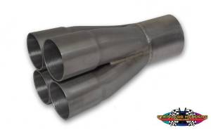 Stainless Headers - 1 5/8" Primary 4 into 1 Performance Merge Collector- 16ga Mild Steel - Image 2