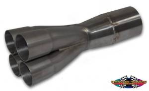 Stainless Headers - 1 5/8" Primary 4 into 1 Performance Merge Collector- 16ga Mild Steel - Image 3