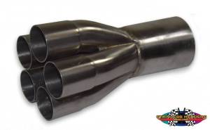 Stainless Headers - 1 1/2" Primary 5 into 1 Performance Merge Collector-16ga Mild Steel - Image 2