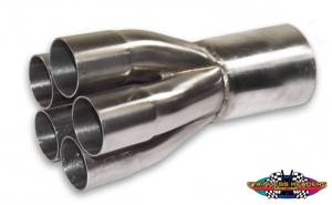 Stainless Headers - 2" Primary 5 into 1 Performance Merge Collector-16ga 321ss - Image 2