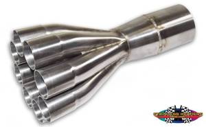 Stainless Headers - 1 1/2" Primary 8 into 1 Performance Merge Collector-16ga 304ss - Image 3