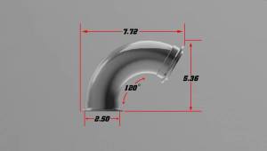 Stainless Headers - 2 1/2" V-Band 120 Degree Turbo Elbow - Image 2