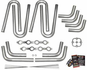 Custom Header Build Kits - Naturally Aspirated Header Build Kits - Stainless Headers - Chevy LS1/6 Round Port Cobra Kit Car Custom Header Build Kit