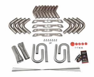 Stainless Headers - Small Block Chevy Stahl Pattern Adapter Custom Fender Exit Header Build Kit - Image 1