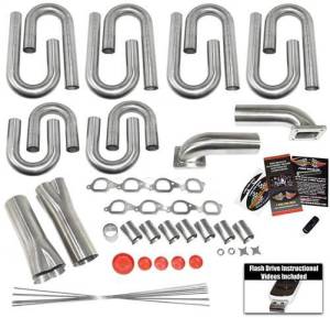 Stainless Headers - Big Block Chevrolet D-Port Custom Turbo Header Build Kit - Image 1