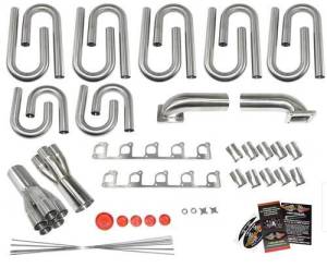 Stainless Headers - Dodge Viper 1st & 2nd Gen (SR1 & SR2) SRT-10 Custom Turbo Header Build Kit - Image 1