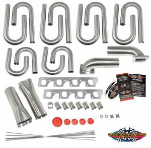 Stainless Headers - Small Block Ford- Cleveland 4v Small Square Port Custom Turbo Header Build Kit - Image 1