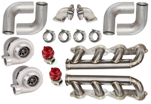 Stainless Headers - Big Block Chevy Down & Forward Twin Turbo Kit - Image 1