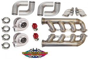 Forced Induction - Complete Turbo Kits - Stainless Headers - Small Block Ford Z304 Twin Turbo Kit