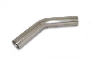 Under Car Exhaust - Stainless Headers - 2 1/4" 45 Degree 3" CLR 304 Stainless Steel Mandrel Bend