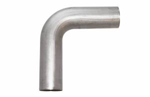 Mild Steel Mandrel Bends - 3 1/2" Mandrel Bends - Stainless Headers - 3 1/2" 90 Degree 3.5" CLR 304 Stainless Steel Mandrel Bend