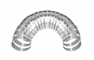 Aluminum Components- Round - Aluminum Pie Cut Kits - Stainless Headers - 1 1/2" 6061 Aluminum 180 Degree Pie Cut Kit