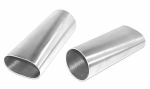 Aluminum Components- Oval - Aluminum Round to Oval Transitions - Stainless Headers - 3" 6061 Aluminum Oval to Round Transition