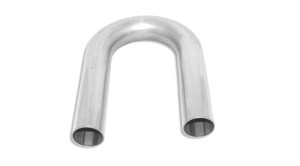 Aluminum Components- Round - Aluminum Mandrel Bends - Stainless Headers - 6061 Aluminum Mandrel Bend: 2.50" x 180 Degree, 3" CLR