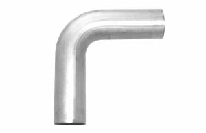 Aluminum Components- Round - Aluminum Mandrel Bends - Stainless Headers - 6061 Aluminum Mandrel Bend: 5" x 90 Degree, 5.25" CLR, 0.125" Wall Thickness