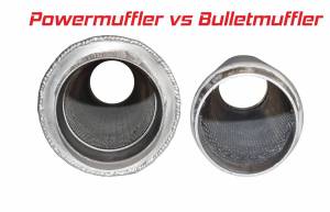 Stainless Headers - Aluminum PowerMuffler- 3.0" Inlet & 5" OD Body - Image 4