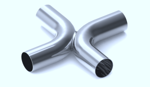 Stainless Headers - Universal 6061 Aluminum X-Pipe - Image 1