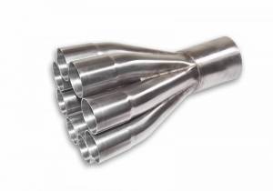 Stainless Headers - 1 1/2" Primary 8 into 1 Performance Merge Collector-CP2 Titanium 0.050" - Image 2