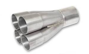 Stainless Headers - 2 1/2" Primary 4 into 1 Performance Merge Collector-CP2 Titanium 0.050" - Image 2