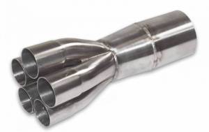 Stainless Headers - 2 1/2" Primary 5 into 1 Performance Merge Collector-CP2 Titanium 0.050" - Image 3