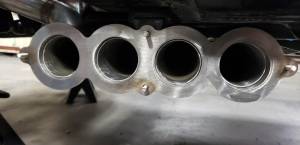 Stainless Headers - Stainless X275 Zoomie Header Tips- Backswept with Mufflers - Image 5