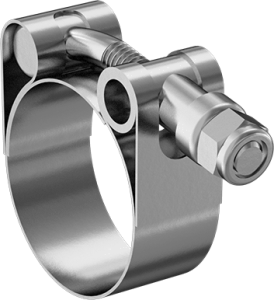 1 3/4" Flat Band Clamp- Stainless Steel