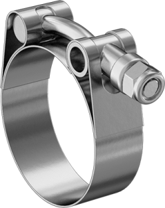2" Flat Band Clamp- Stainless Steel
