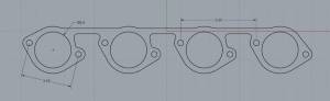 Stainless Header Flange to Fit CFE/Fulton 5.2" ProMod Heads