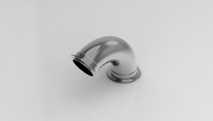 2 1/2" V-Band 120 Degree Turbo Elbow